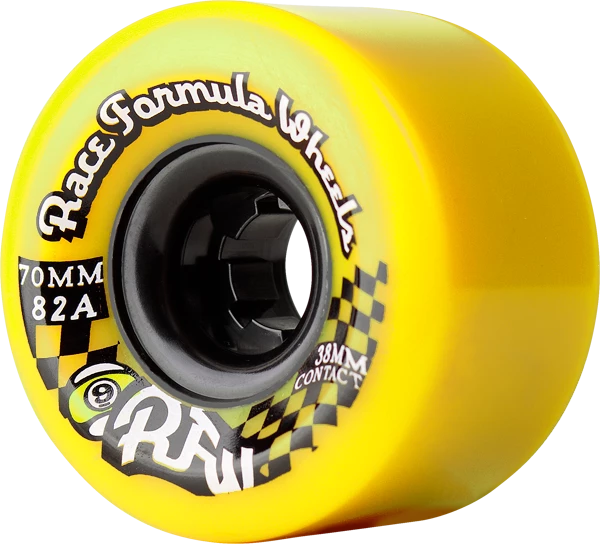 SECTOR 9 - RACE FORMULA WHEELS 70mm 78a YEL Center Set 1 SECTOR 9 - RACE FORMULA WHEELS 70mm 78a YEL Center Set