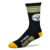 For Bare Feet Pittsburgh Steelers 4 Stripe Socks