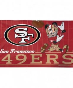 WinCraft San Francisco 49ers Disney Micky Mouse - 3X5 Deluxe Flag