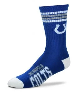 For Bare Feet Indianapolis Colts 4 Stripe Socks