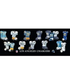 Winning Streak Catalog Los Angeles Chargers Legacy Uniform Plaque