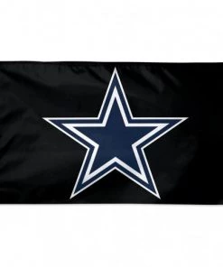 WinCraft Catalog Dallas Cowboys Black Background 3X5 Deluxe Flag