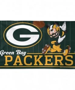 WinCraft Catalog Green Bay Packers Disney Mickey Mouse - 3X5 Deluxe Flag