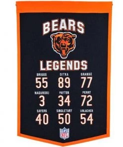 Winning Streak Chicago Bears Legends Banner Catalog