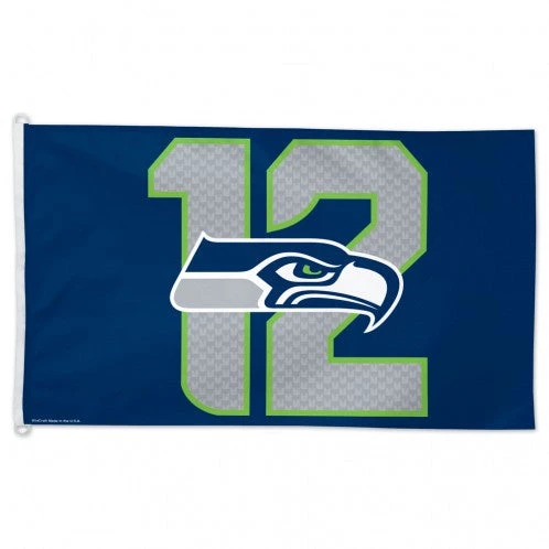 WinCraft Catalog Seattle Seahawks 12th Man - 3X5 Deluxe Flag 1 WinCraft Catalog Seattle Seahawks 12th Man - 3X5 Deluxe Flag
