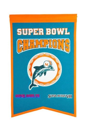 Winning Streak Miami Dolphins Super Bowl Champions Banner 1 Winning Streak Miami Dolphins Super Bowl Champions Banner