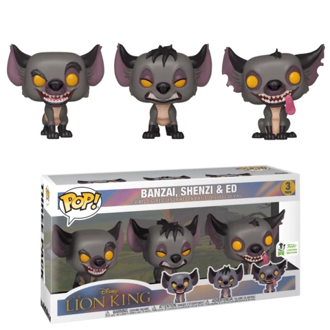 Banzai, Shenzi & Ed - The Lion King - 3 Pack - Funko Pop Catalog 1 Banzai, Shenzi & Ed - The Lion King - 3 Pack - Funko Pop Catalog