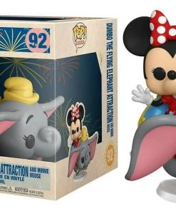 Catalog Dumbo The Flying Elephant Attraction And Minnie Mouse 92 - Disneyland 65th Anniversary - Funko Pop