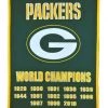 Winning Streak Green Bay Packers Dynasty Banner