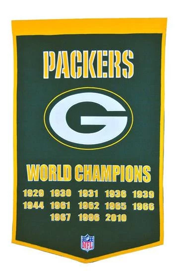 Winning Streak Green Bay Packers Dynasty Banner 1 Winning Streak Green Bay Packers Dynasty Banner