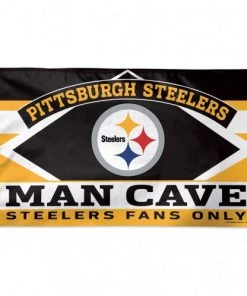 WinCraft Pittsburgh Steelers Mancave - 3X5 Deluxe Flag Catalog