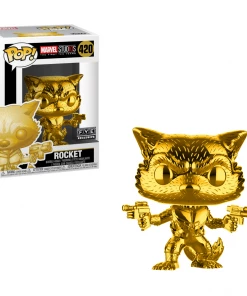 Catalog Rocket (Gold Chrome) 420 - Guardians Of The Galaxy Vol. 2 - Funko Pop