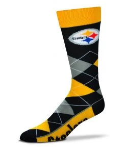 For Bare Feet Pittsburgh Steelers Argyle Socks