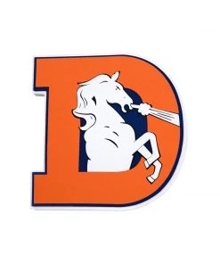 FanFave Inc Catalog Denver Broncos Thowback Logo 3D Foam Wall Sign
