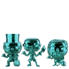 Catalog Hitch Hiking Ghosts (Blue Chrome) - Phineas, Ezra, Gus - 3 Pack - Haunted Mansion - Funko Pop