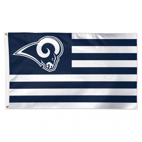 WinCraft Los Angeles Rams Patriotic America 3X5 Deluxe Flag 1 WinCraft Los Angeles Rams Patriotic America 3X5 Deluxe Flag