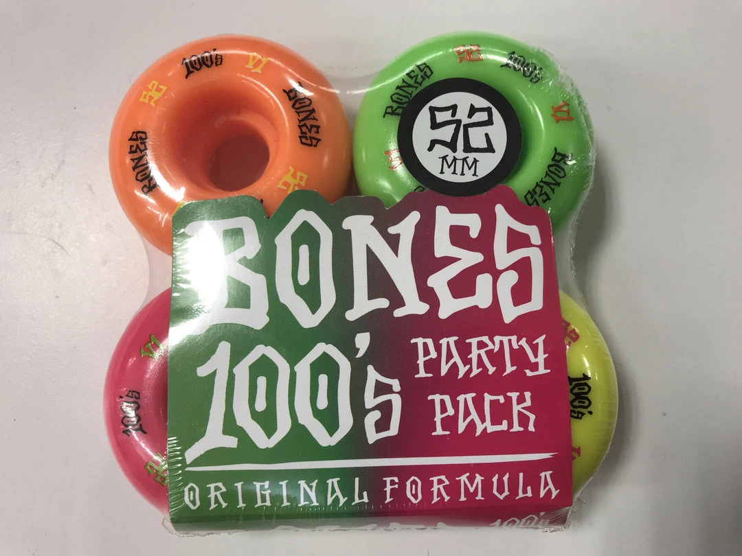 Bones Party Pack Wheels 52mm/100A 1 Bones Party Pack Wheels 52mm/100A