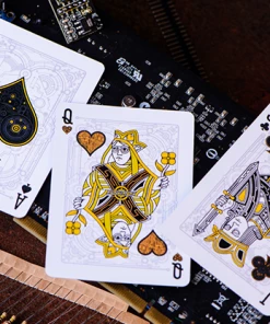 Elephant Playing Cards Cyberpunk Playing Cards (Gold)