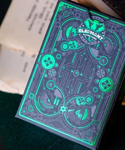 Elephant Playing Cards Catalog Cyberpunk Playing Cards (Green)