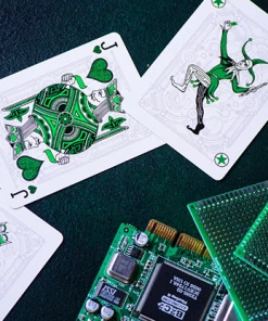 Elephant Playing Cards Catalog Cyberpunk Playing Cards (Green)
