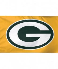 WinCraft Green Bay Packers Gold Background 3X5 Deluxe Flag Catalog