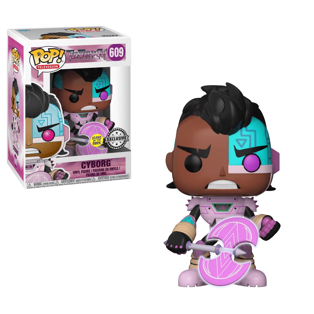 Cyborg (Glow) 609 - Teen Titans Go - Funko Pop Catalog 1 Cyborg (Glow) 609 - Teen Titans Go - Funko Pop Catalog