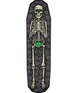 Powell Peralta Catalog Casket Skull Skateboard Deck 8.75 X 32 - Purple