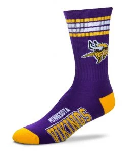 For Bare Feet Minnesota Vikings 4 Stripe Socks Catalog
