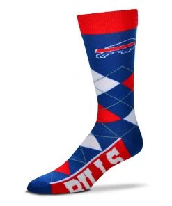 For Bare Feet Buffalo Bills Argyle Socks
