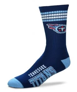 For Bare Feet Tennessee Titans 4 Stripe Socks
