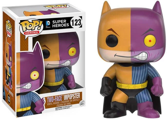 Two Face Impopster 123 - Super Heroes - Funko Pop 1 Two Face Impopster 123 - Super Heroes - Funko Pop