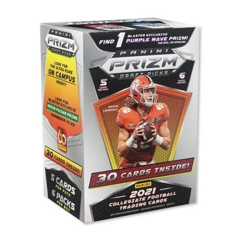 Panini Prizm - 2021 Collegiate Football Trading Cards Blaster Box Catalog 1 Panini Prizm - 2021 Collegiate Football Trading Cards Blaster Box Catalog