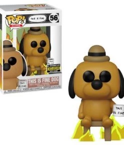 This Is Fine Dog 56 - Pop Icons - Funko. Pop