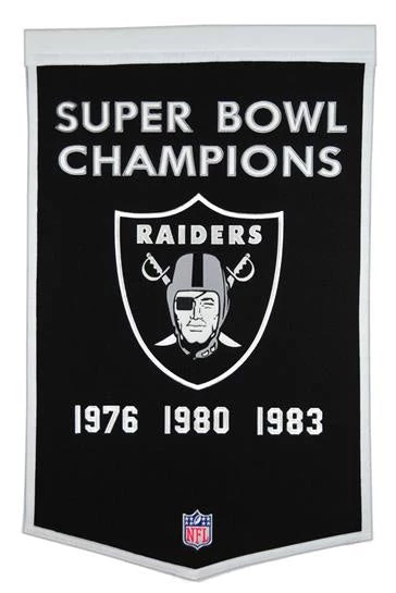 Winning Streak Oakland Raiders Dynasty Banner 1 Winning Streak Oakland Raiders Dynasty Banner