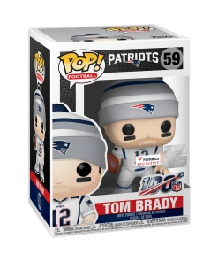 Tom Brady (White Jersey) 59 - Patriots - Funko Pop Catalog