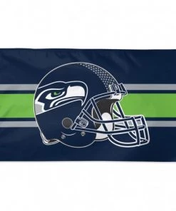 WinCraft Catalog Seattle Seahawks Helmet - 3X5 Deluxe Flag