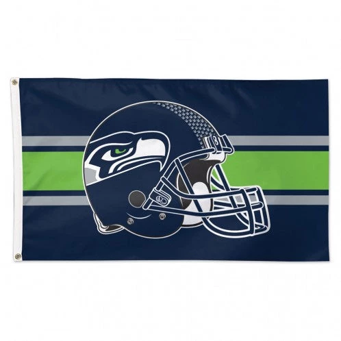 WinCraft Catalog Seattle Seahawks Helmet - 3X5 Deluxe Flag 1 WinCraft Catalog Seattle Seahawks Helmet - 3X5 Deluxe Flag
