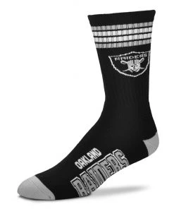 For Bare Feet Oakland Raiders 4 Stripe Socks Catalog