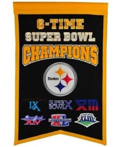 Winning Streak Pittsburgh Steelers Super Bowl Champions Banner