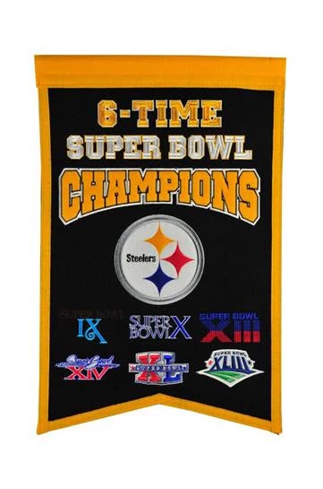 Winning Streak Pittsburgh Steelers Super Bowl Champions Banner 1 Winning Streak Pittsburgh Steelers Super Bowl Champions Banner