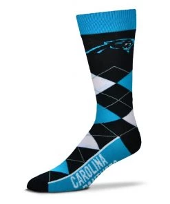 For Bare Feet Carolina Panthers Argyle Socks