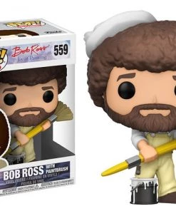Catalog Bob Ross (With Paintbrush) 559 - The Joy Of Painting - Funko Pop