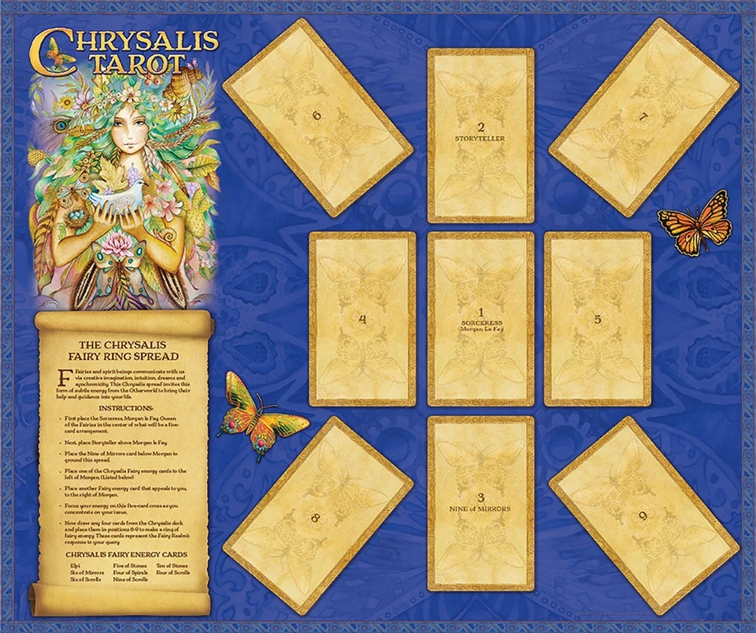 US Games Catalog Chrysalis Tarot Deck & Book Set 6 US Games Catalog Chrysalis Tarot Deck & Book Set