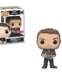Owen (with Baby Raptor) 589 - Jurassic World Fallen Kingdom - Funko Pop