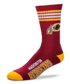 For Bare Feet Washington Redskins 4 Stripe Socks Catalog