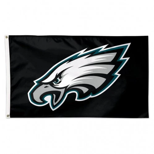 WinCraft Philadelphia Eagles Black Background - 3X5 Deluxe Flag Catalog 1 WinCraft Philadelphia Eagles Black Background - 3X5 Deluxe Flag Catalog