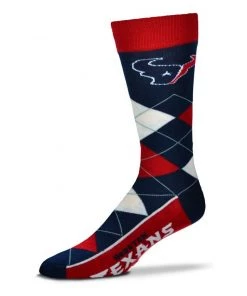 For Bare Feet Houston Texans Argyle Socks
