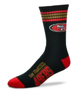 For Bare Feet San Francisco 49ers 4 Stripe Socks Catalog