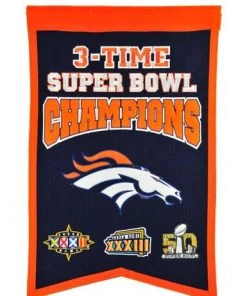 Winning Streak Denver Broncos Super Bowl Champions Banner