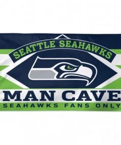 WinCraft Seattle Seahawks Mancave - 3X5 Deluxe Flag